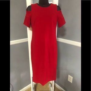 Calvin Klein Cold Shoulder Dress!